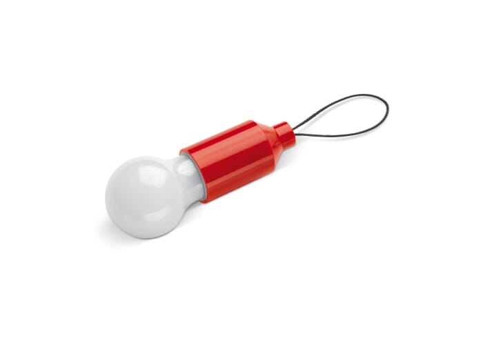 Sleutelhanger gloeilampje Rood