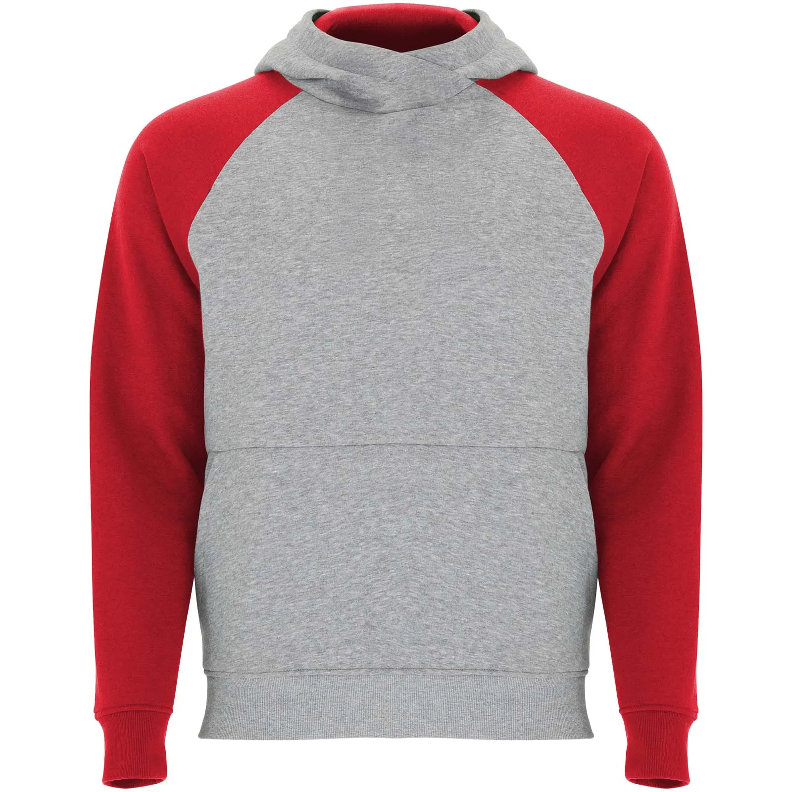 Badet 280 g/m² tweekleurige kinderhoodie Gemêleerd grijs