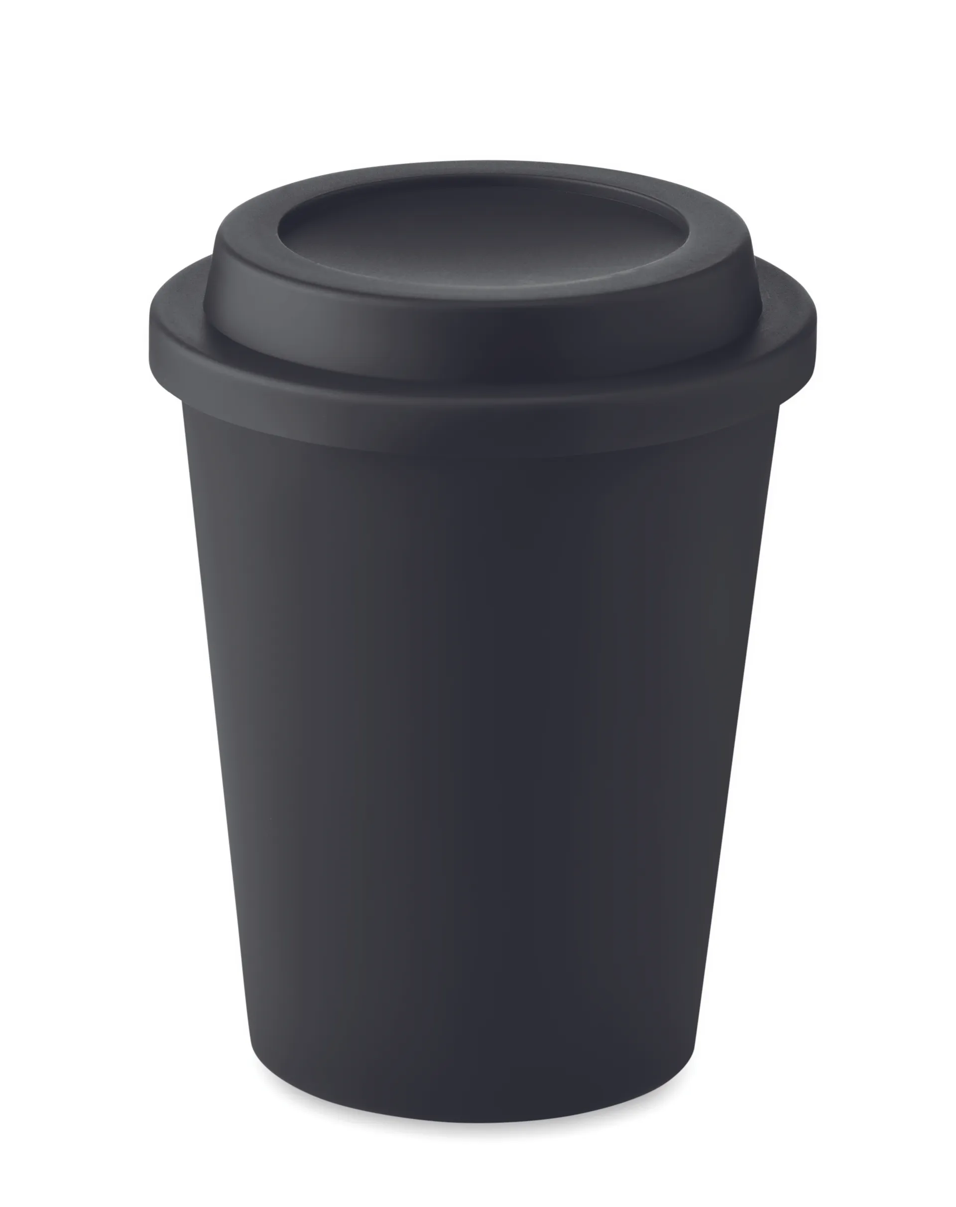 Dubbelwandige beker PP 300 ml Zwart