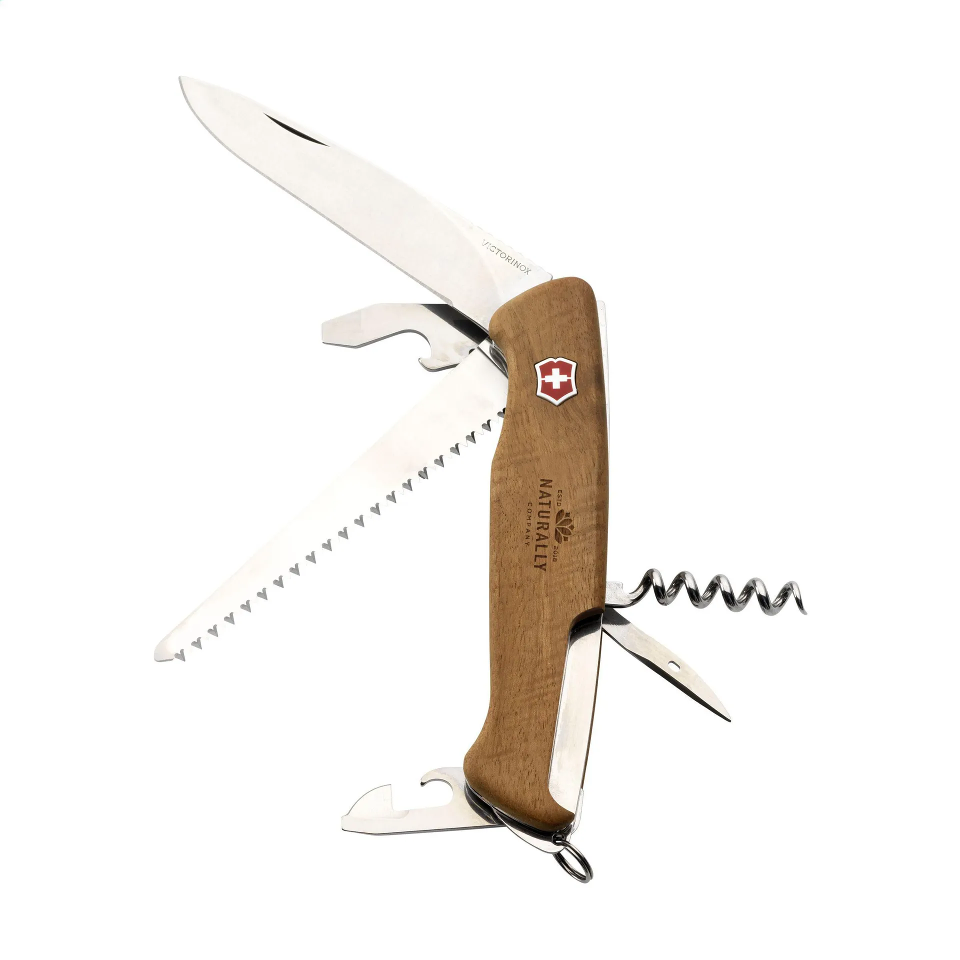 Victorinox Ranger 55 Wood zakmes bruin