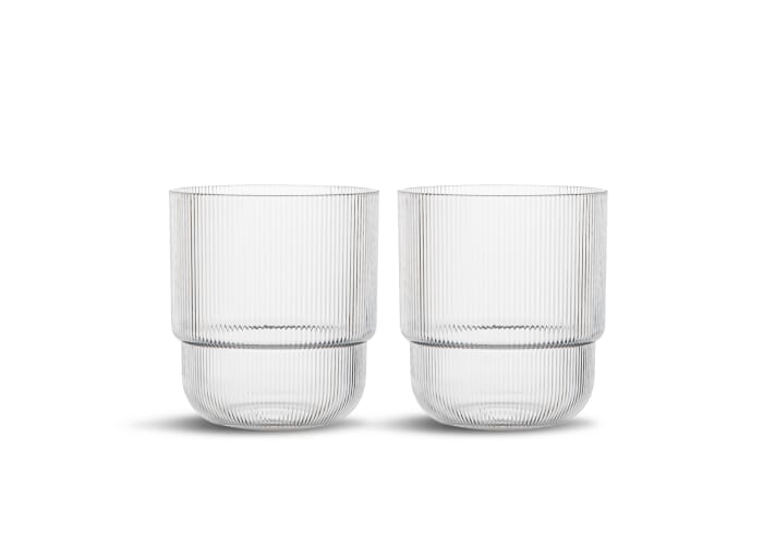 Billi waterglas set van 2 Transparant