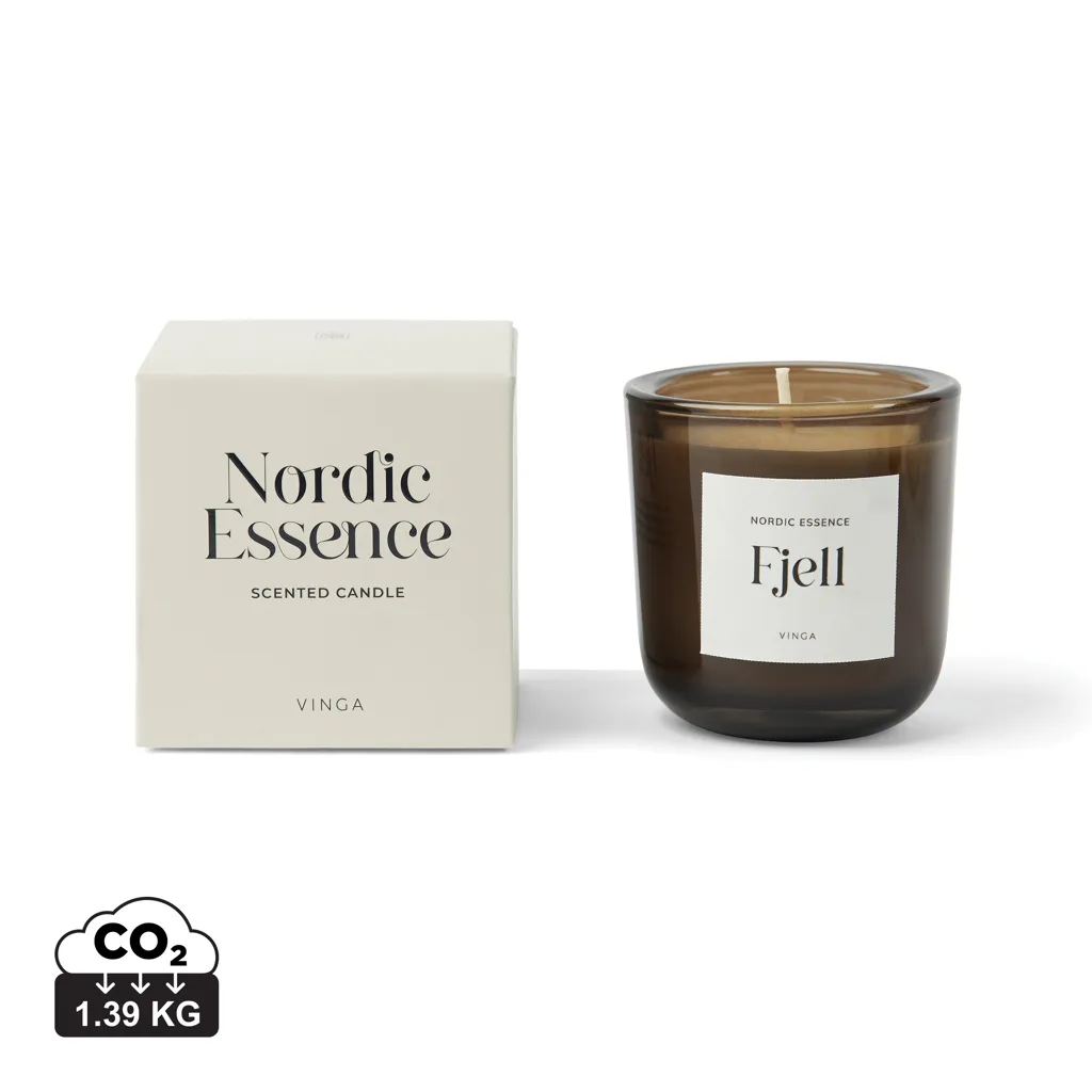 VINGA Nordic essence geurskaars klein gebroken wit