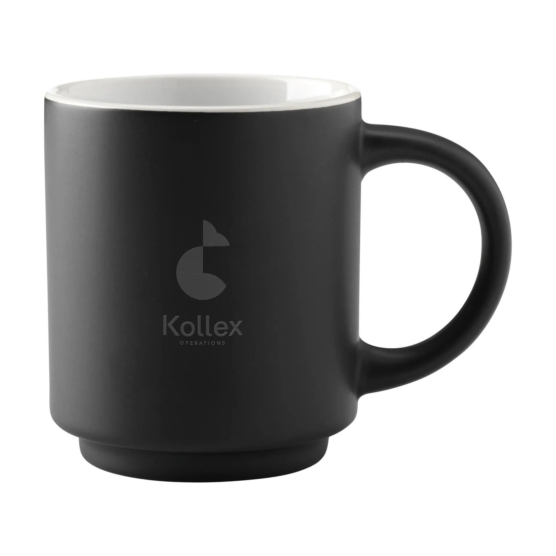 Stack Mug Black 180 ml zwart