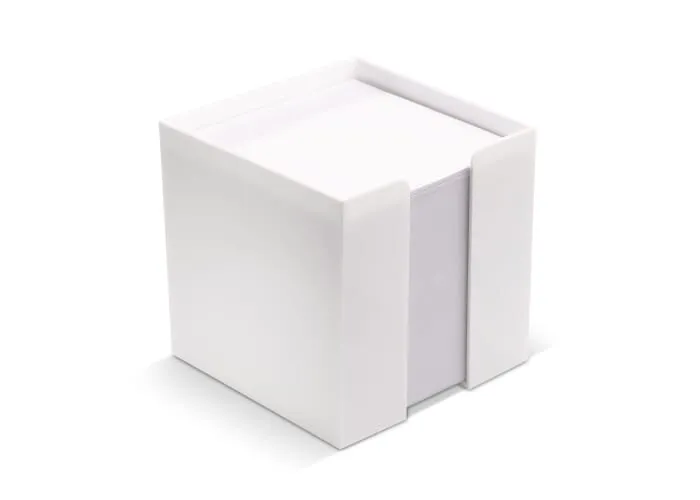Kubushouder wit papier 10x10x10cm  Wit