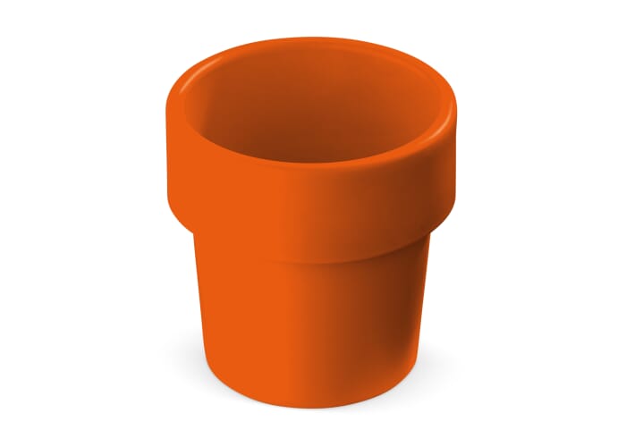 Hot-but-cool beker met basilicum zaadjes Oranje
