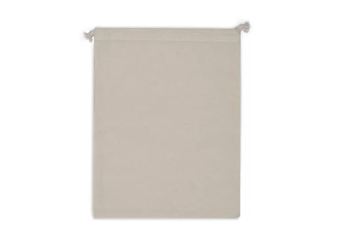 Herbruikbaar groente &amp; fruit zakje OEKO-TEX® katoen ecru 25x30cm Ecru