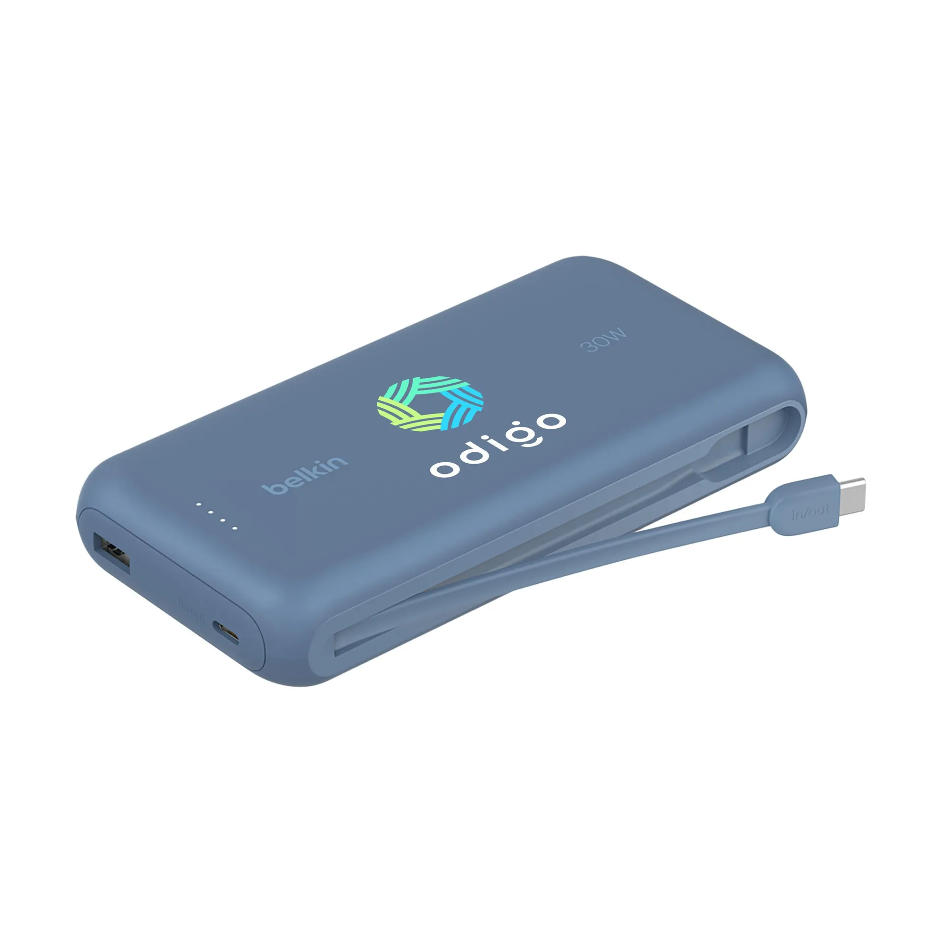Belkin BoostCharge PowerBank 20K Integrated Cable blauw