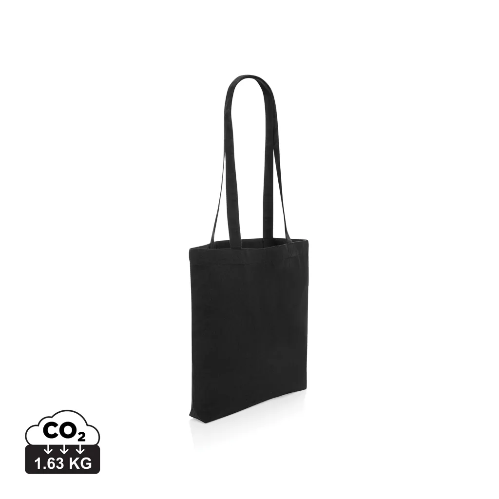 Impact AWARE™ gerecycled katoenen draagtas 330gsm zwart