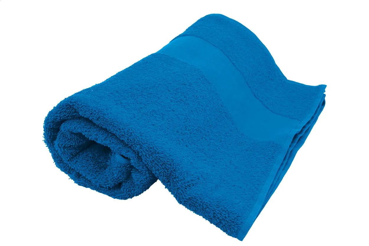 Terry L Katoenen badstof handdoek - 70×140 cm blauw