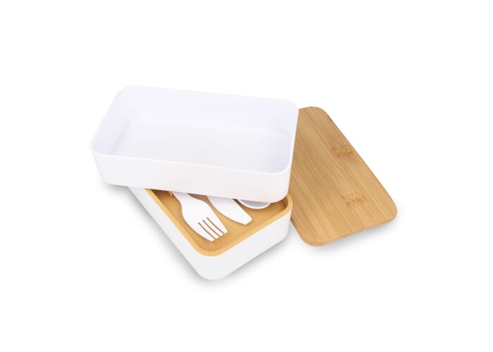 Lunchbox Bento R-PP &amp; Bamboe Wit