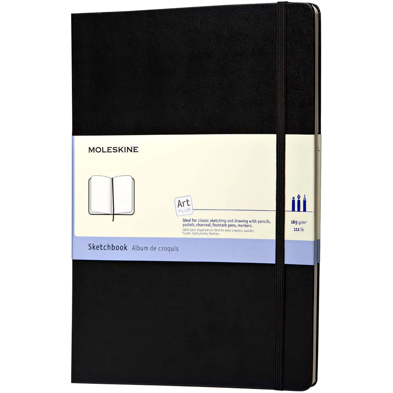 Moleskine A4 schetsboek Zwart