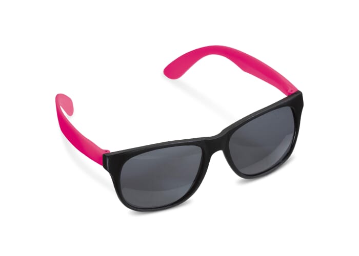 Zonnebril neon UV400 Zwart / Roze