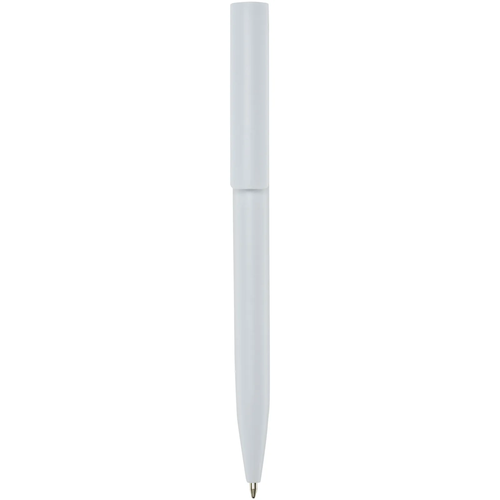 Unix balpen van gerecycled plastic (blauwe inkt) Wit