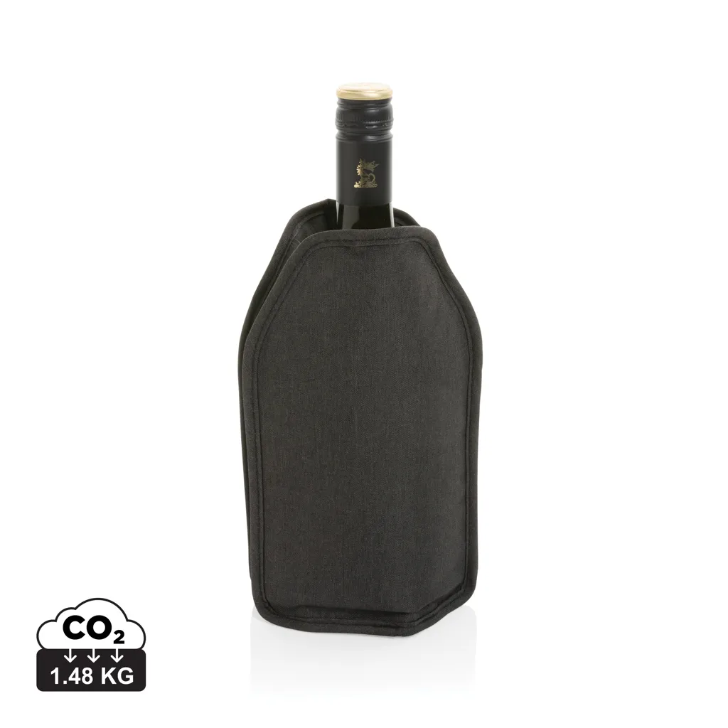 Vino AWARE™ RPET wijnkoeler sleeve zwart
