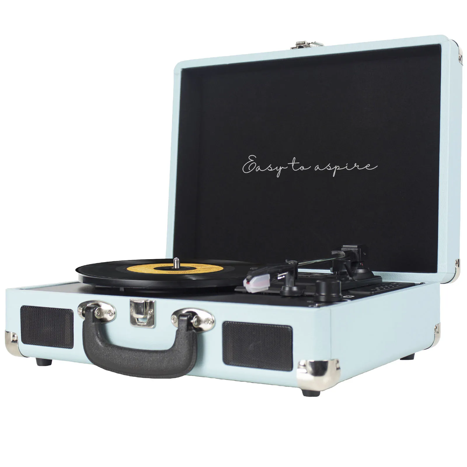 Prixton VC400 vinyl MP3-speler Lichtblauw