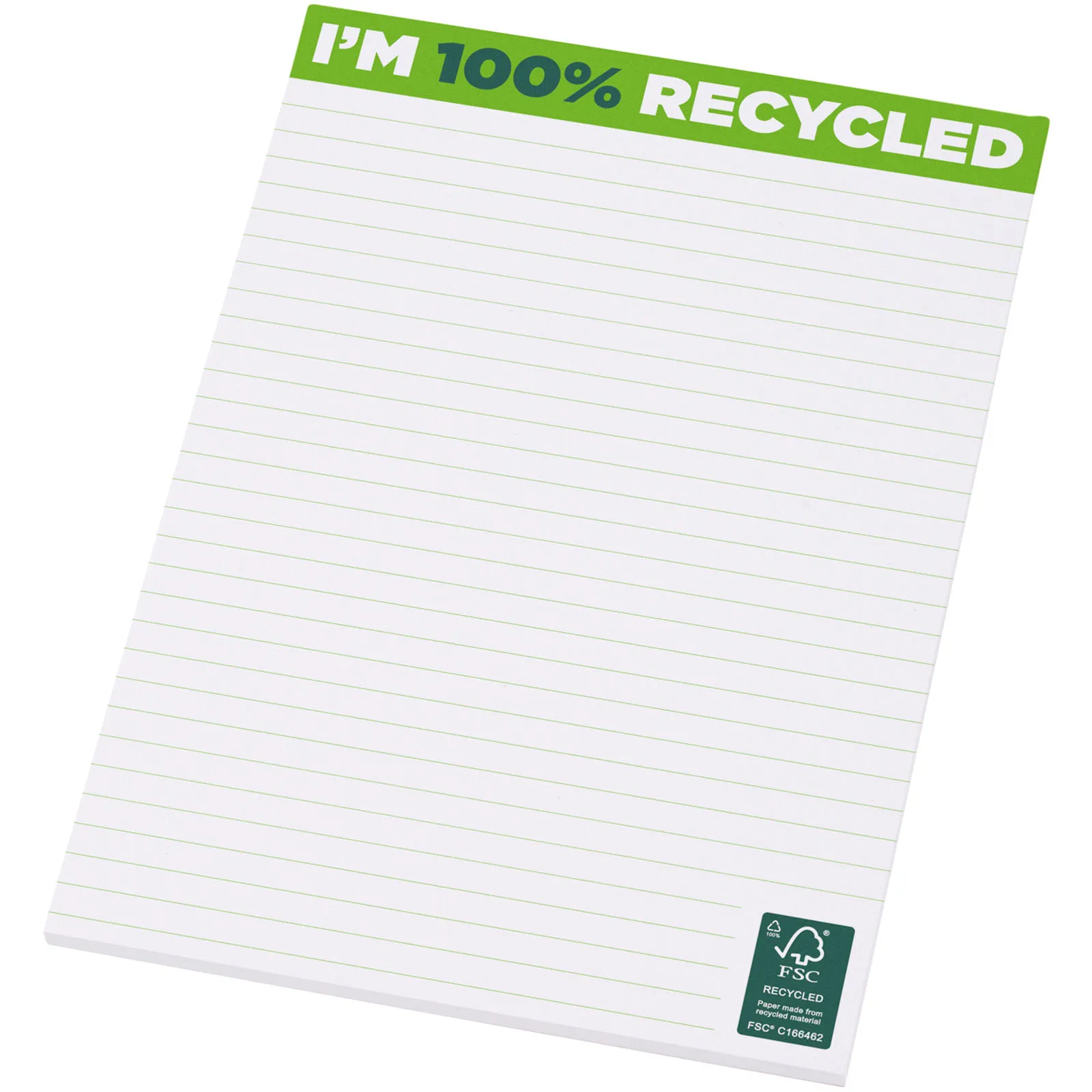 Desk-Mate® gerecycled A5 kladblok Wit
