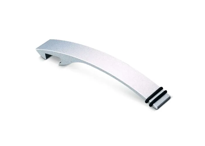 Flesopener aluminium Zilver
