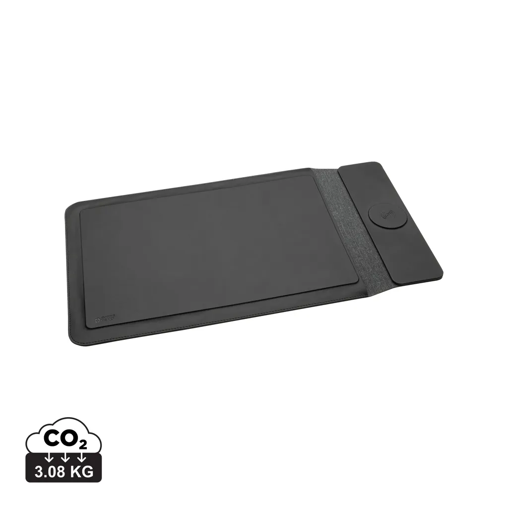 Swiss Peak 14-15,6 inch laptopsleeve met 15W magn. opladen zwart