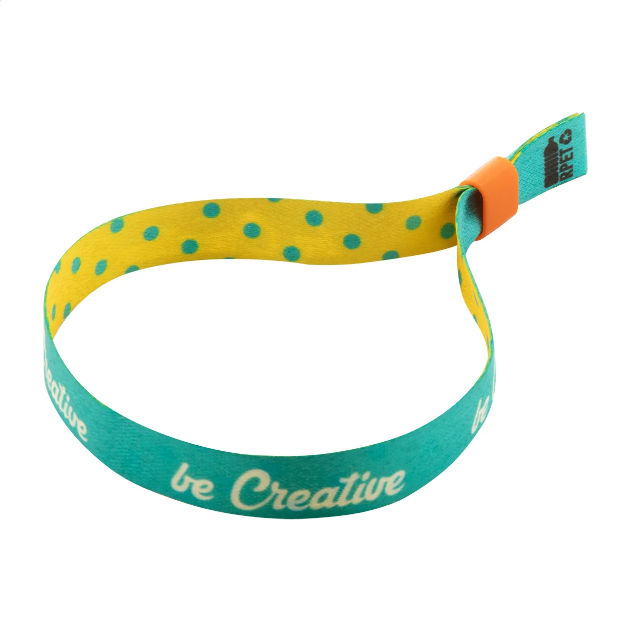 SuboWrist RPET custom made festivalarmband oranje
