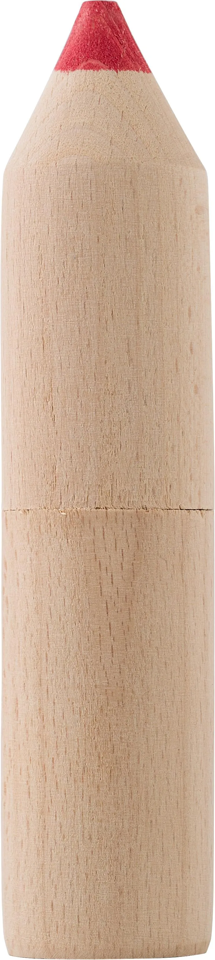 Kleurpotlodenset Francis | Houten houder | 6 potloden bruin