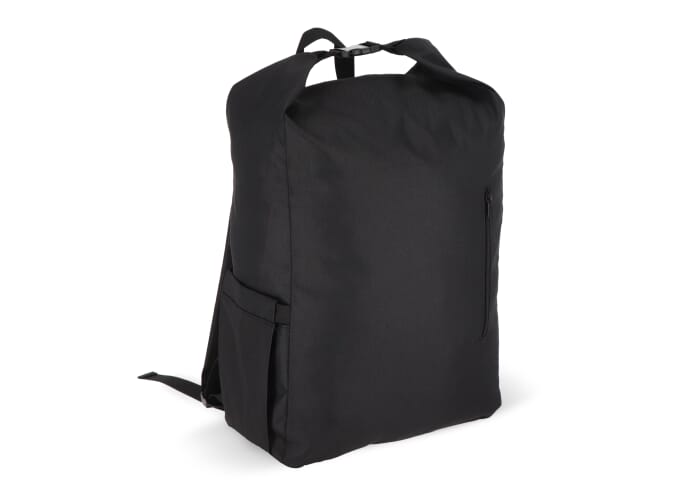 R-PET 600D Rolltop gesp rugzak 20L Zwart