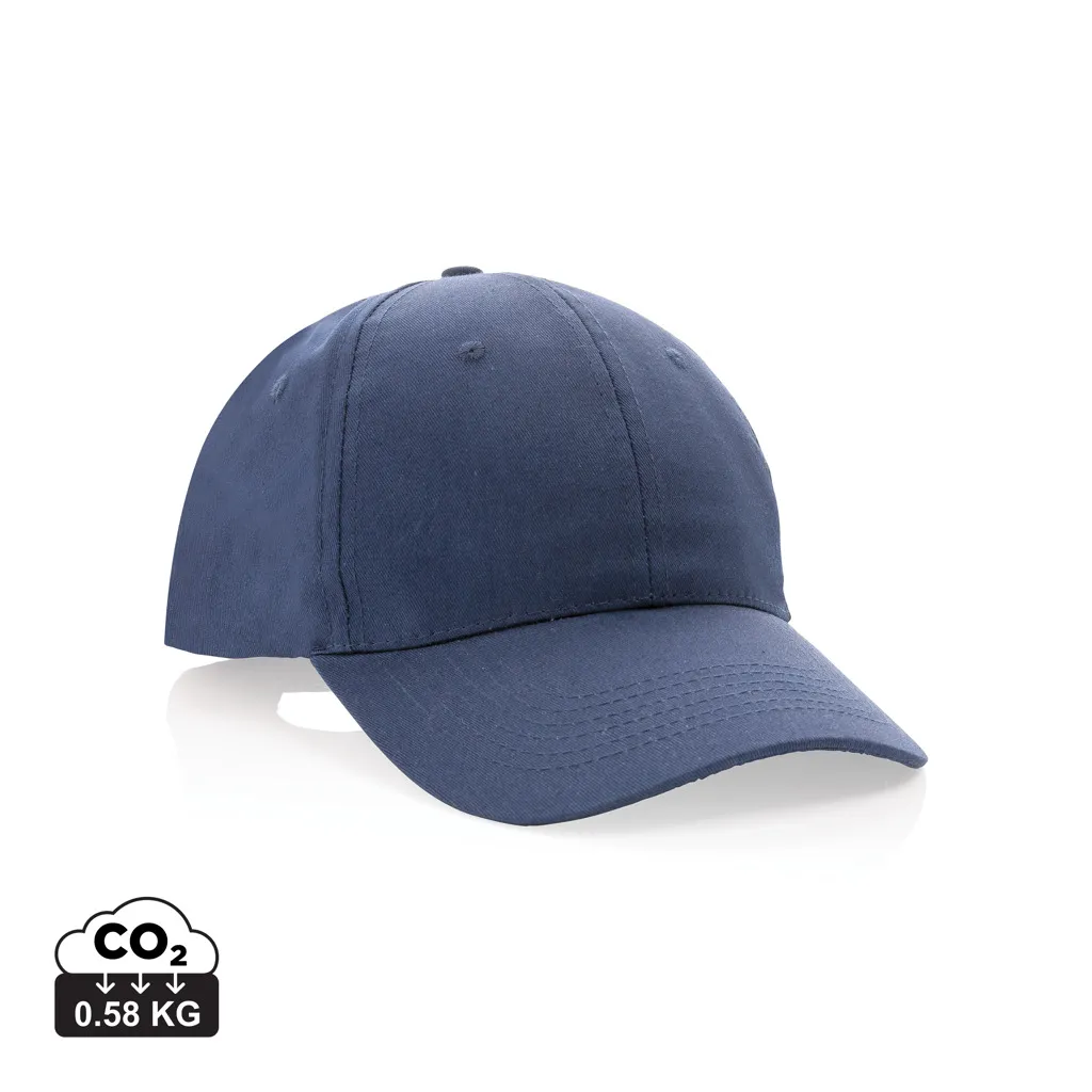 Impact AWARE™  6 panel 190gr gerecycled katoenen cap donkerblauw