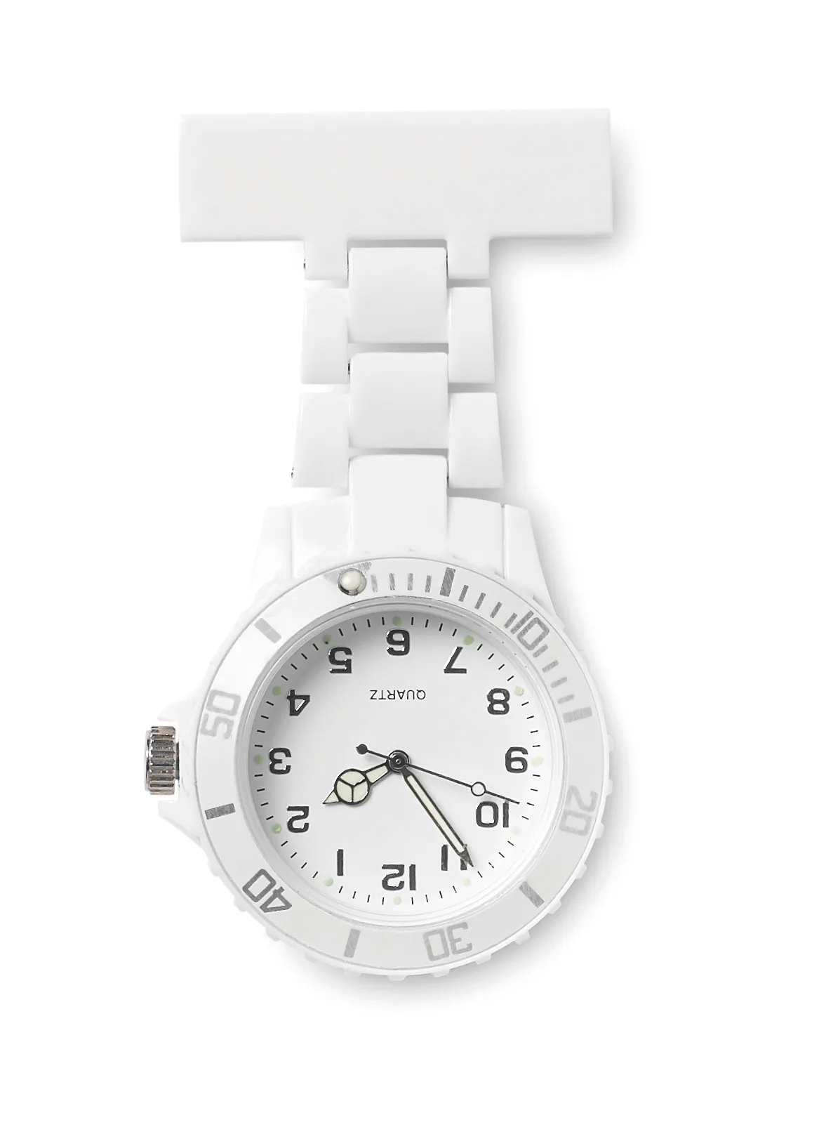Analoog zusterhorloge Wit