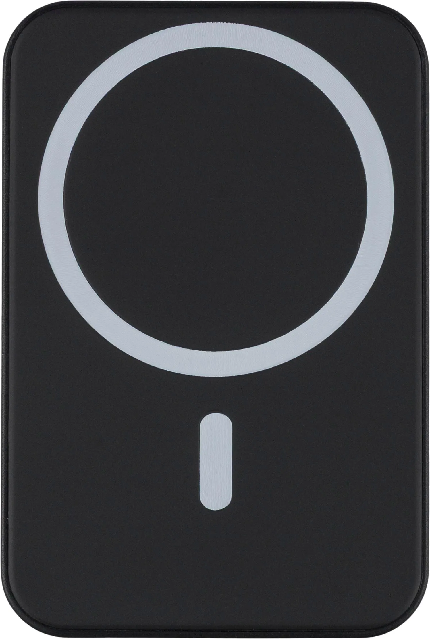 Gerecyclede ABS-draadloze oplader powerbank Miren zwart
