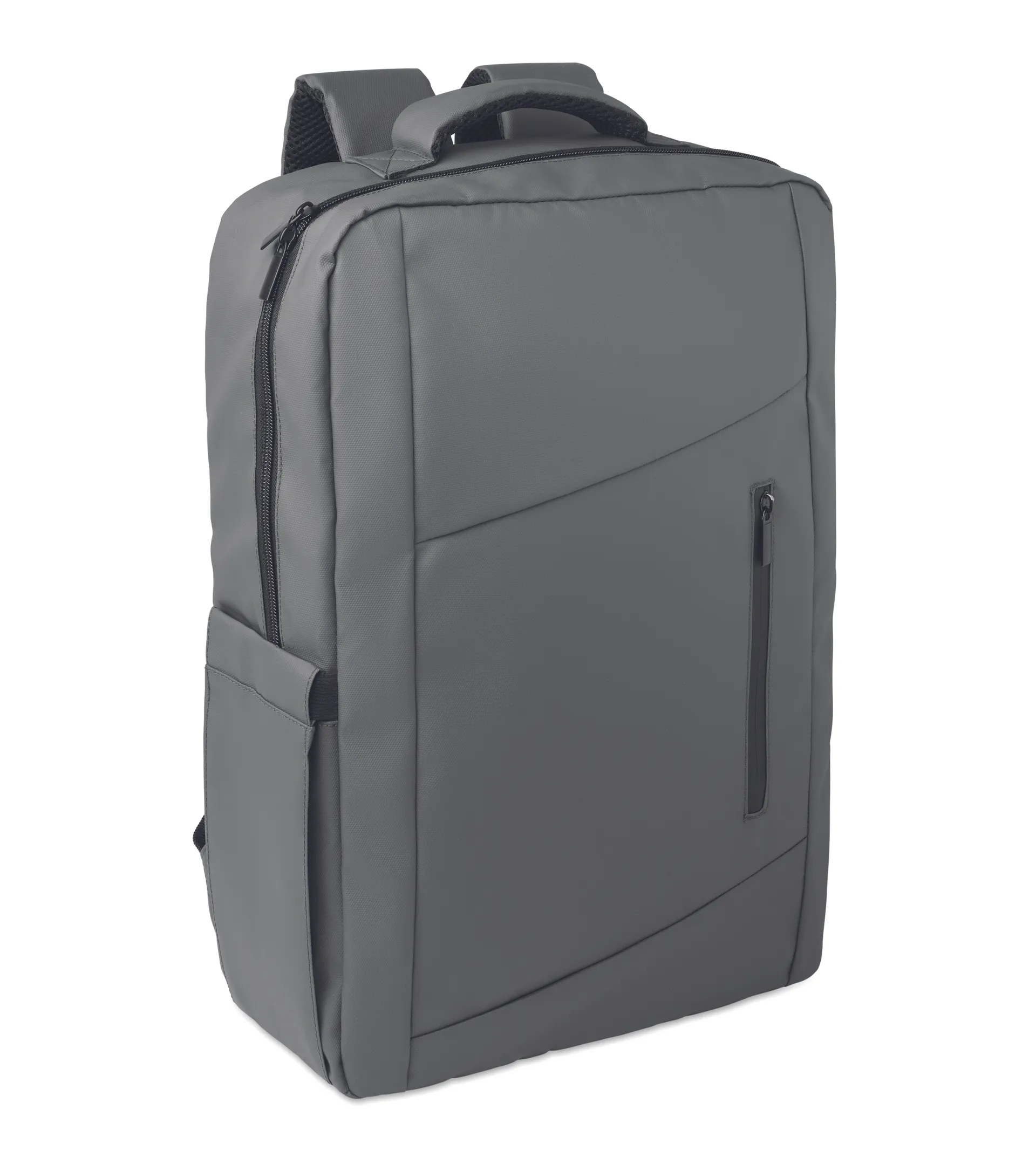 15" PU RPET laptop rugzak Steengrijs