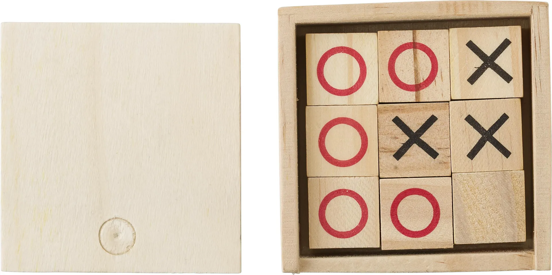 Boter-kaas-en-eieren-spel Alessio | Grenenhout bruin