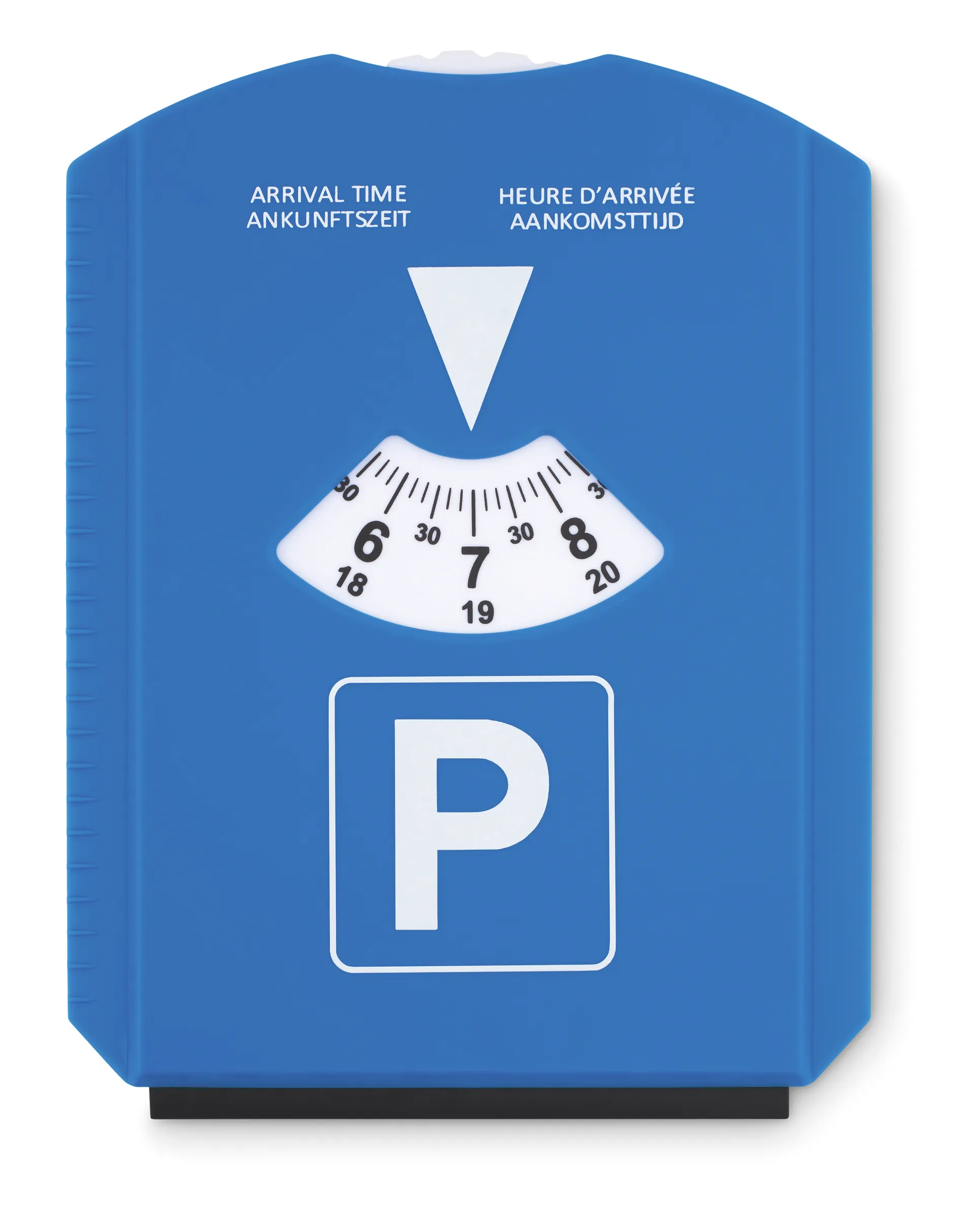 Parkeerkaart met ijskrabber