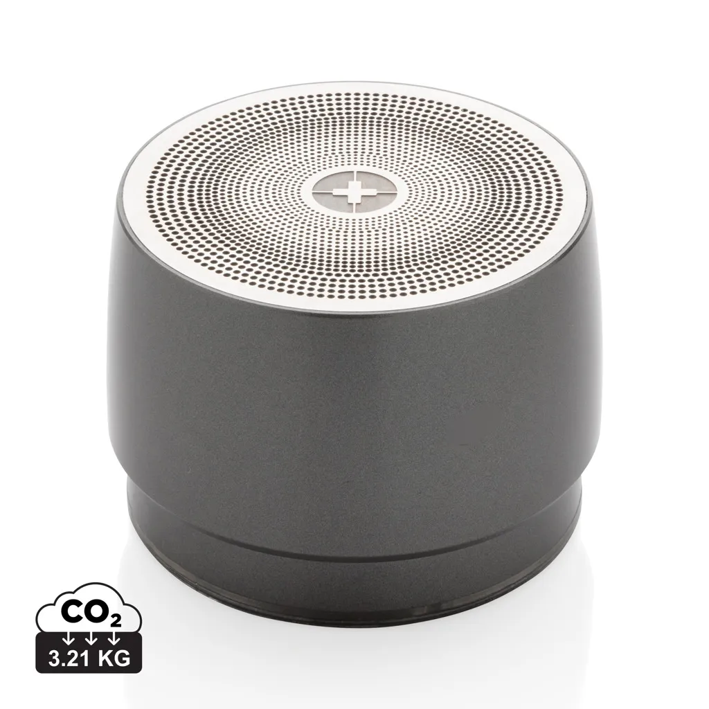 Swiss Peak 5W draadloze bass speaker grijs