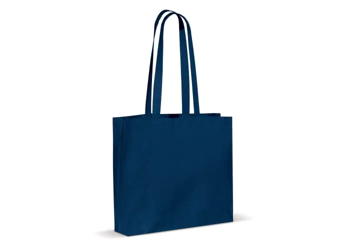 Schoudertas katoen OEKO-TEX® 140g/m² 40x10x35cm Donkerblauw