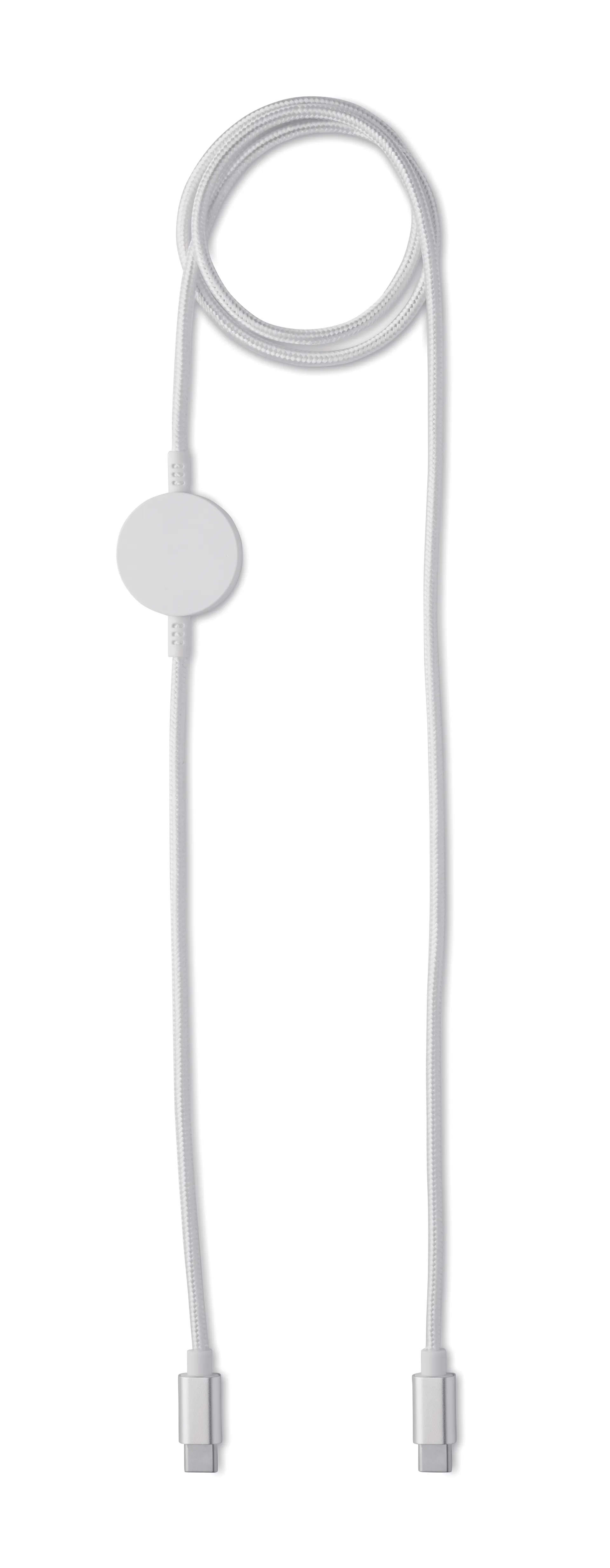 60W kabel & horloge-oplader Wit