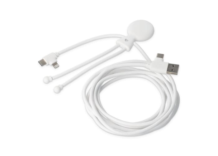 2092 - Xoopar Mr Bio Long 60 W PD Multi Oplaadkabel 2 Meter   Wit