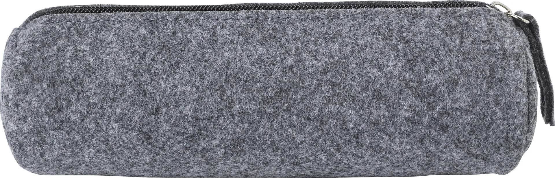 Etui Samantha | Gerecycled vilt | Rits grijs