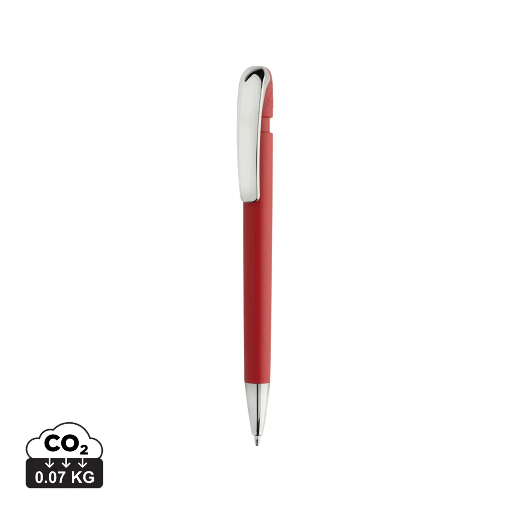 Glide GRS gecertificeerde R-ABS Pen met metalen clip rood