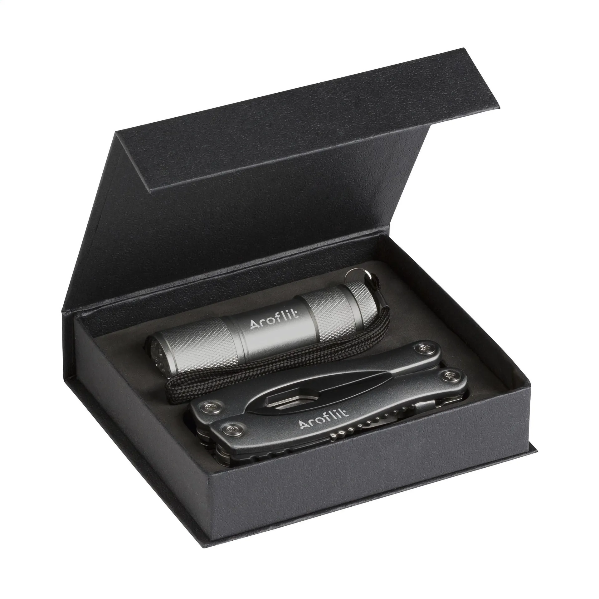 MaxiStar geschenkset gun metal