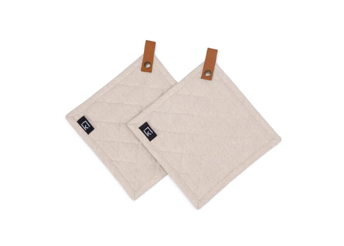 Kosta Linnewäfveri 2-pack pothouder Beige