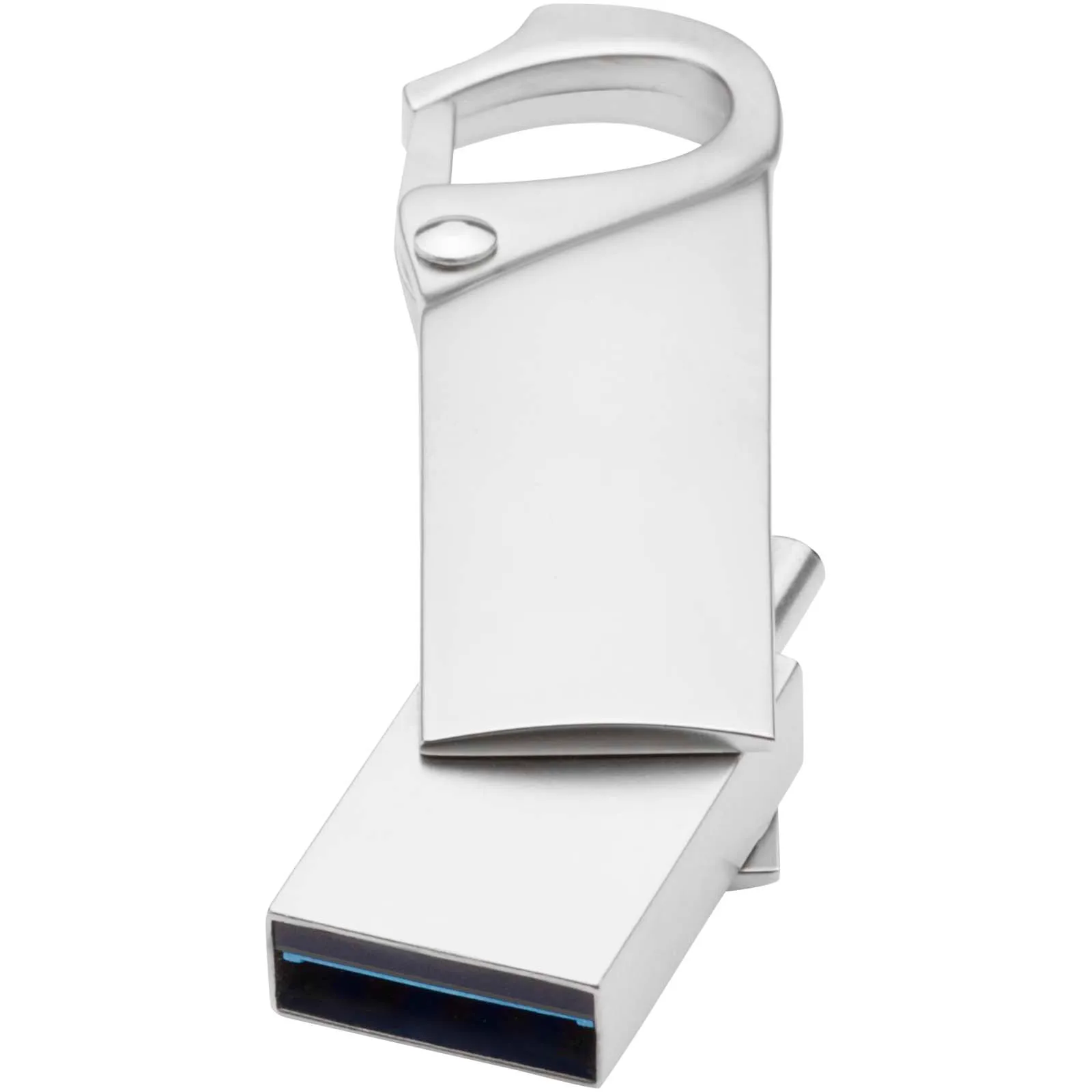Type C karabijnhaak USB 3.0 Zilver