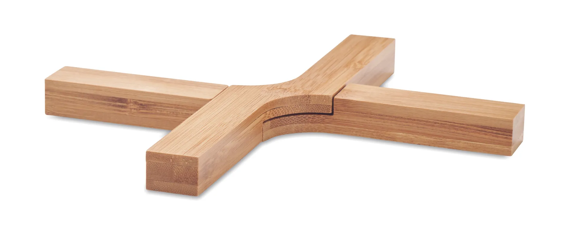 Opvouwbare bamboe onderzetter Hout