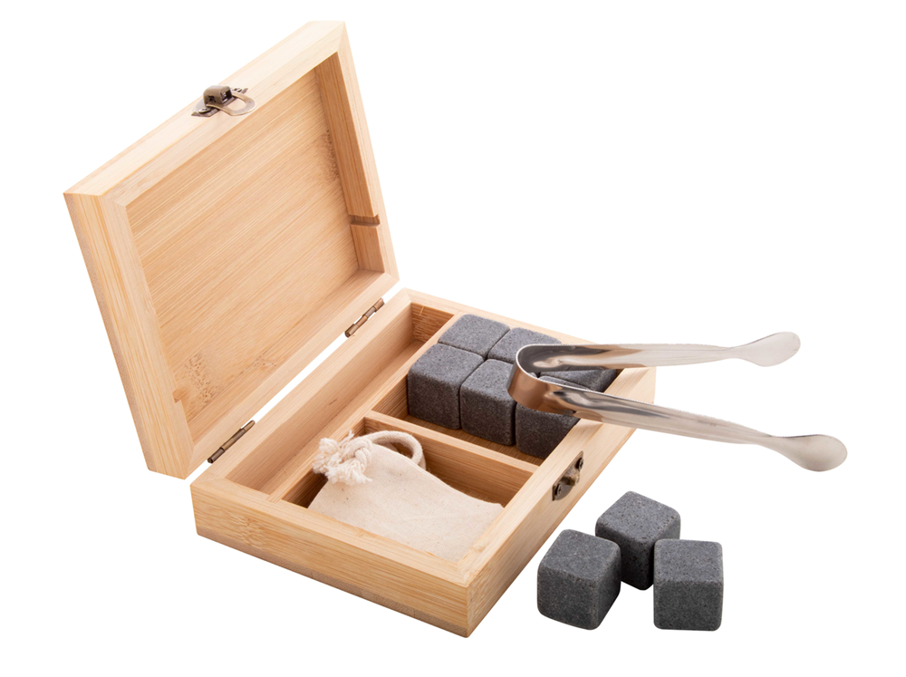 Bourbon - stenen ijsblokjesset