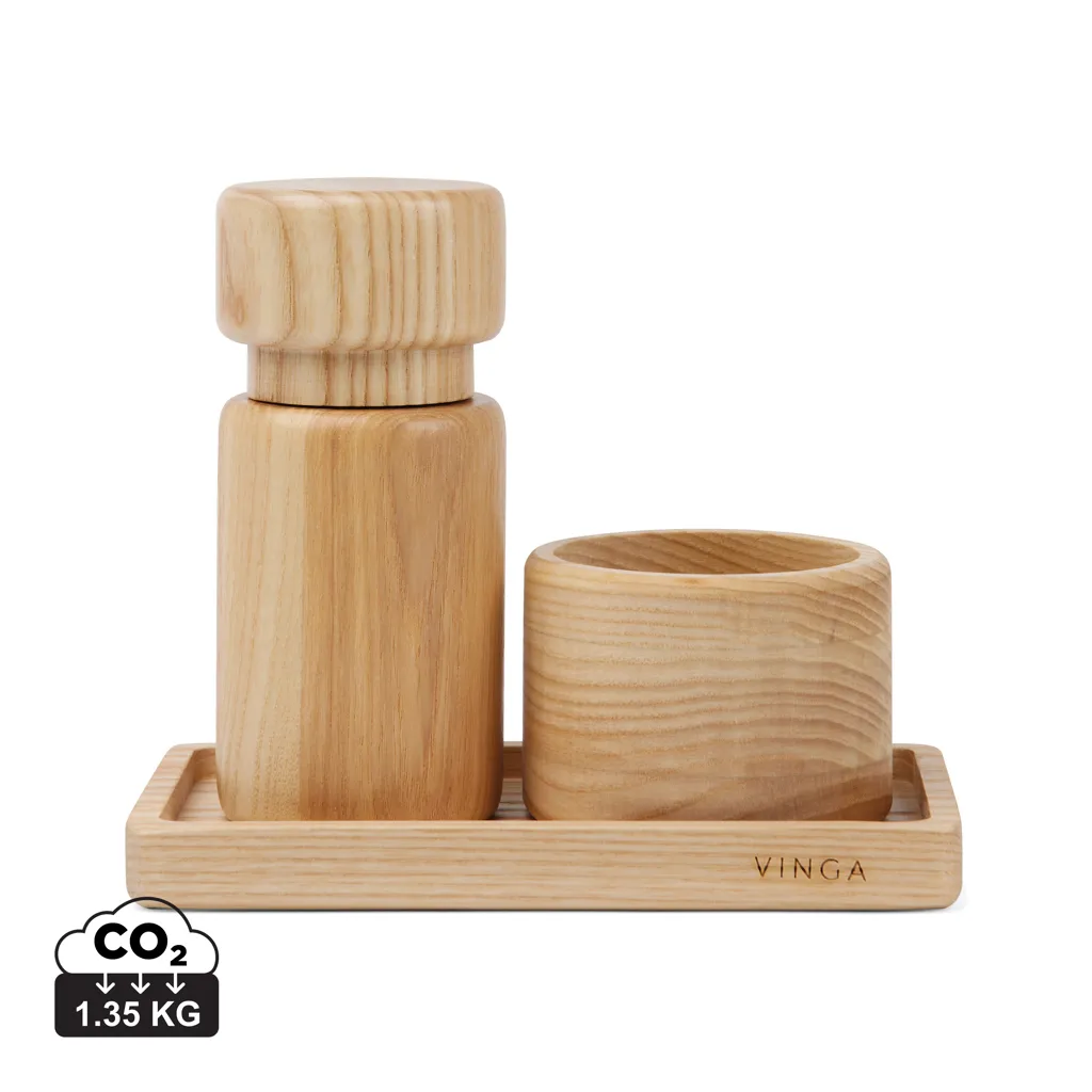 Vinga Retro peper & zout stel bruin
