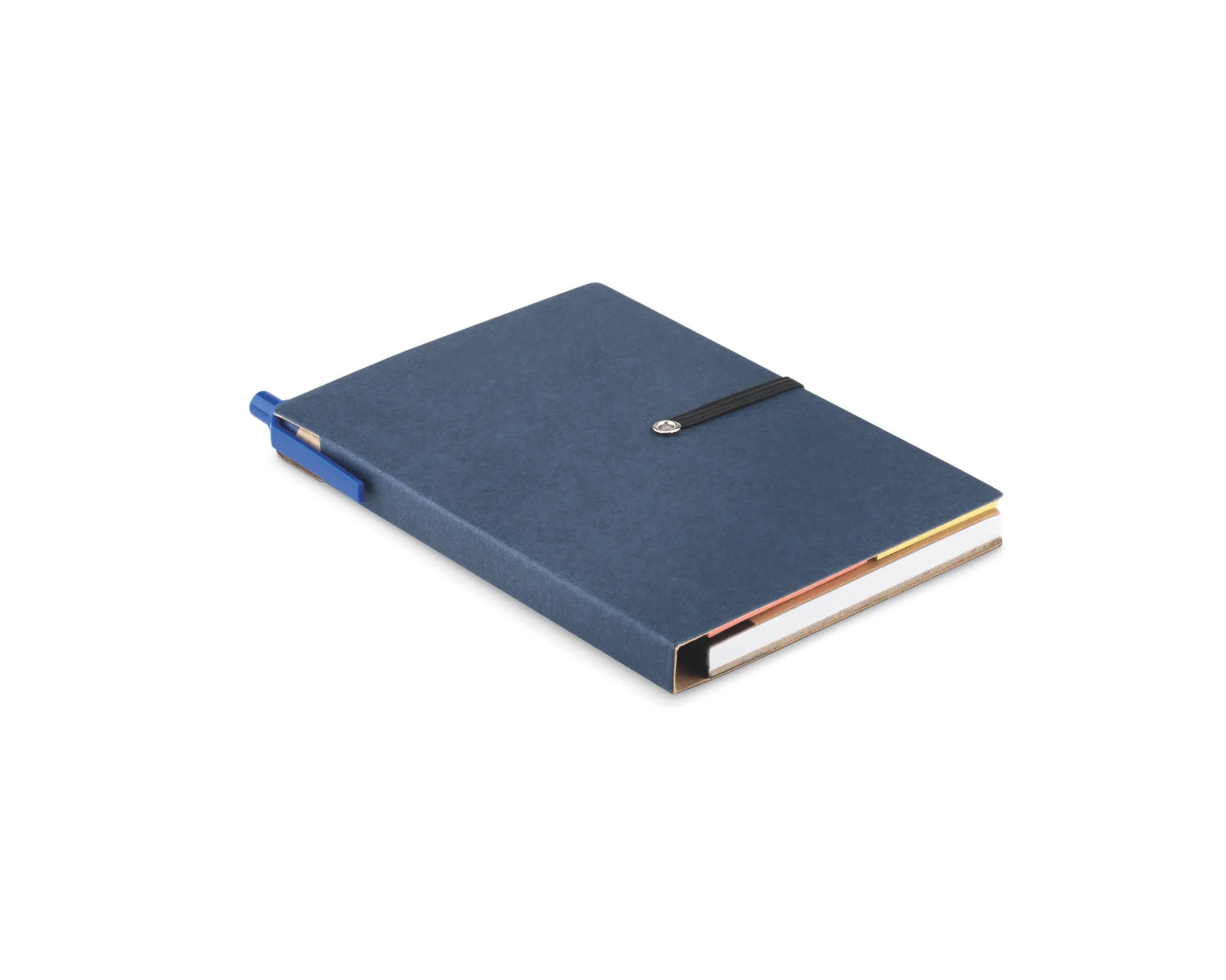 Gerecycled notitieboekje pen Blauw