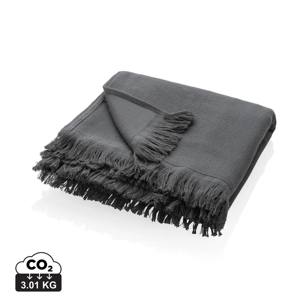 UKIYO Aware™ Keiko effen hammam handdoek 100x180cm antraciet