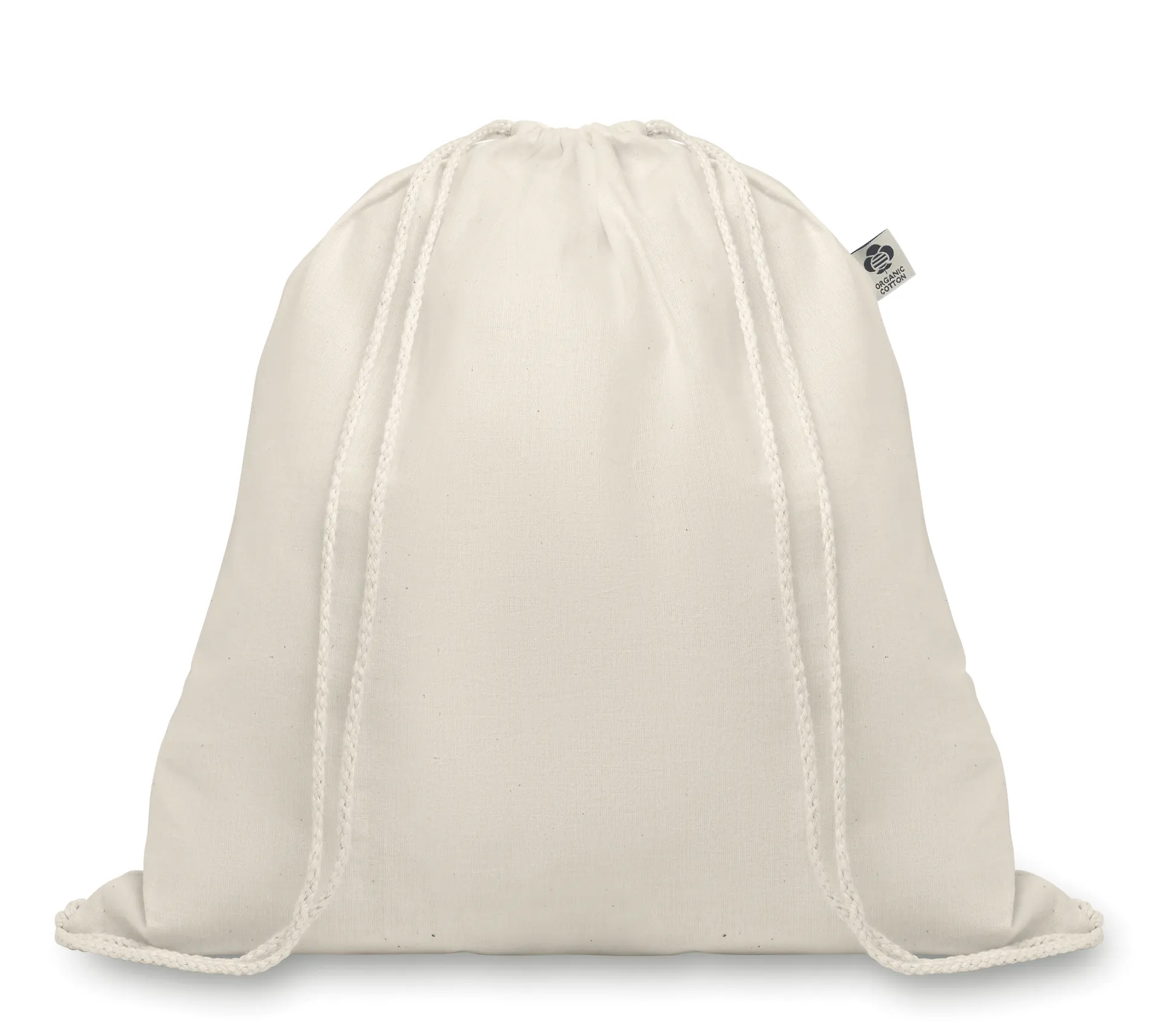Katoenen rugzakje met koord Beige