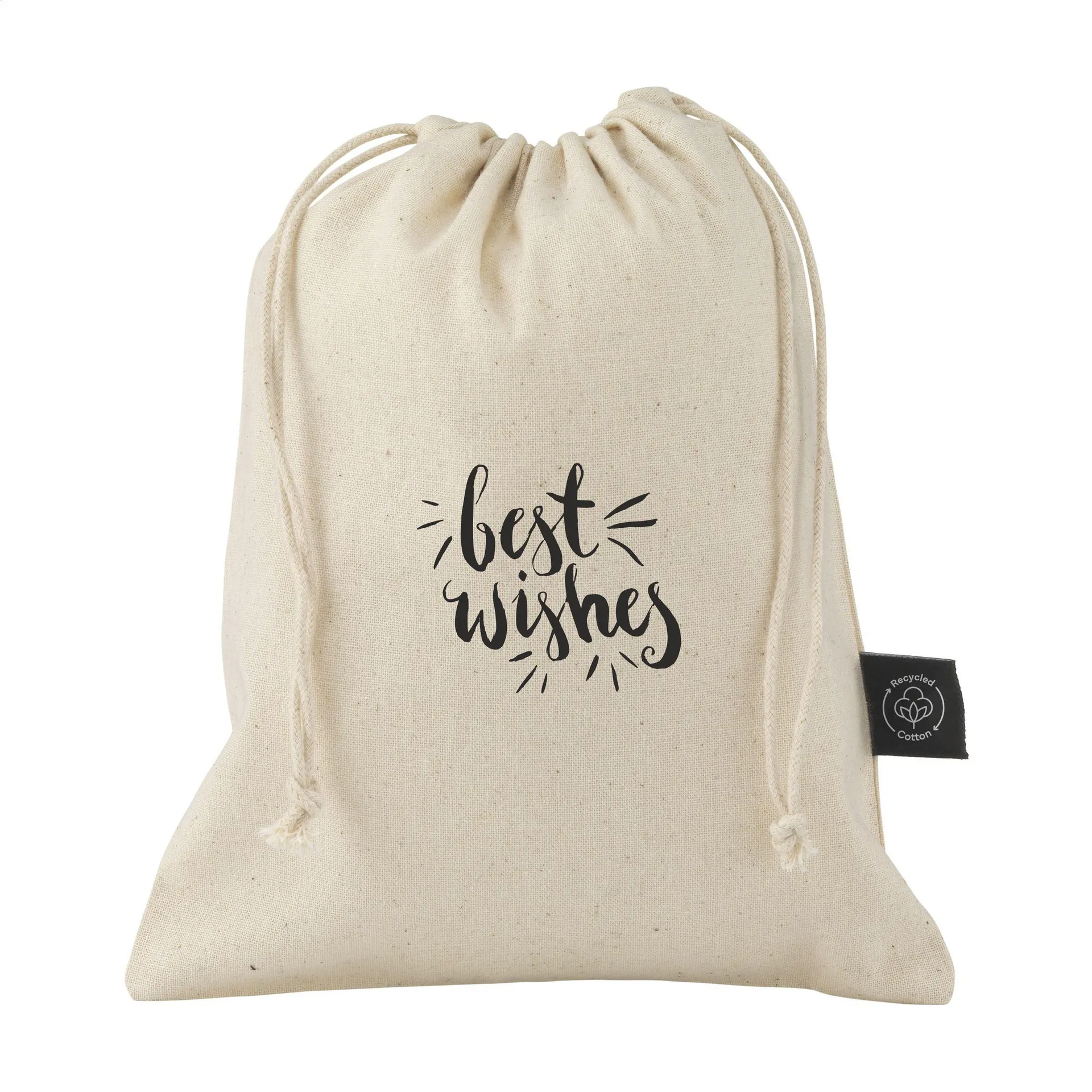 Gift Pouch Naturel GRS Recycled Cotton (150 g/m²) S naturel