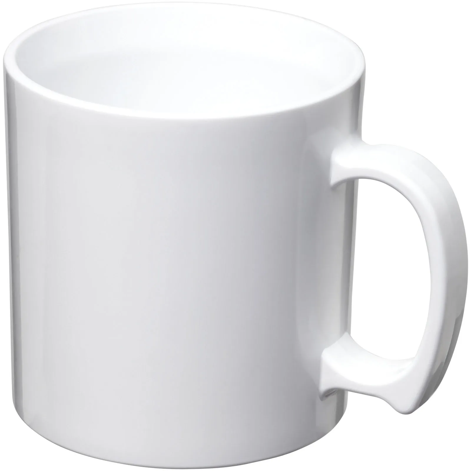 Standard 300 ml kunststof mok Wit