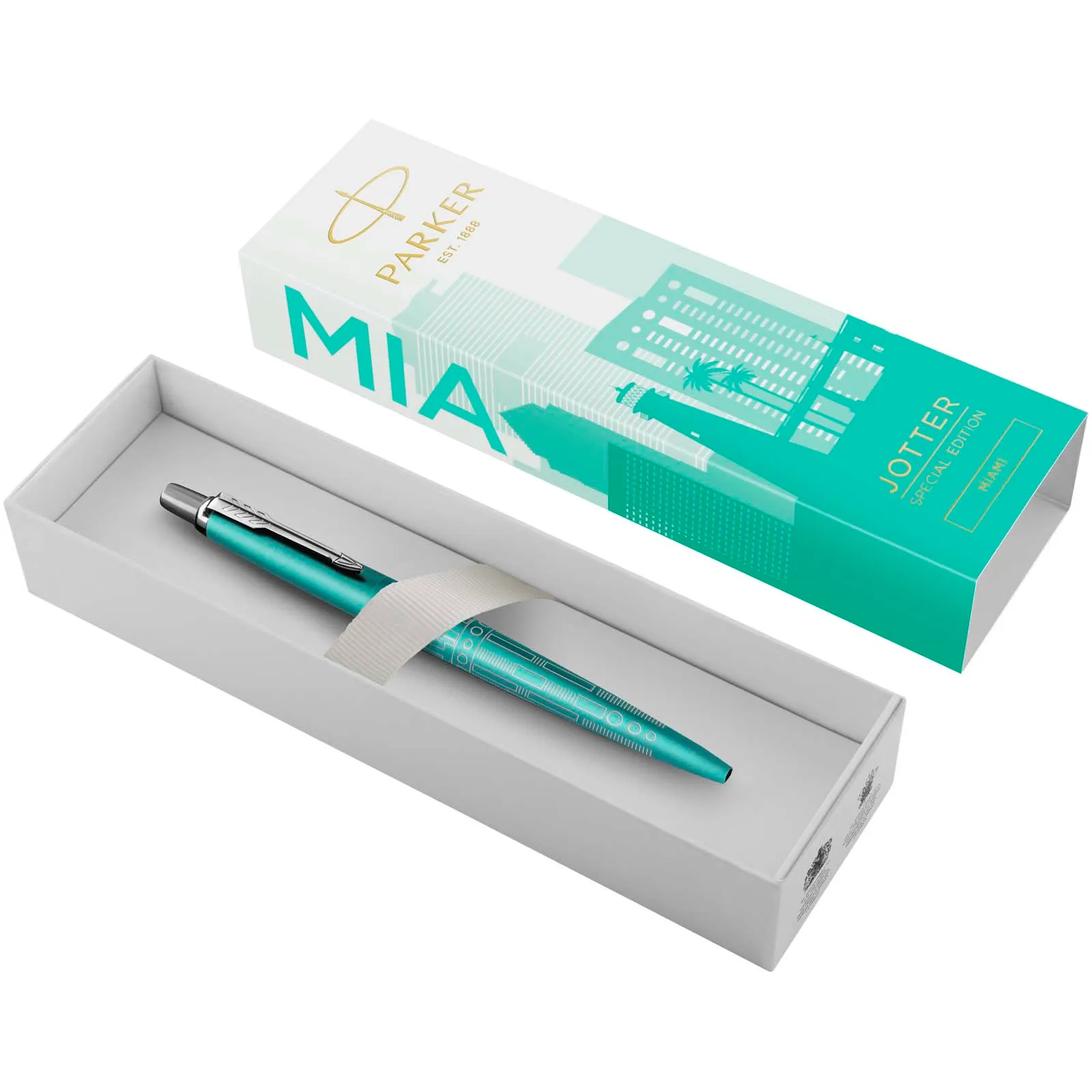Parker Jotter SE Global Icons balpen (blauwe inkt)