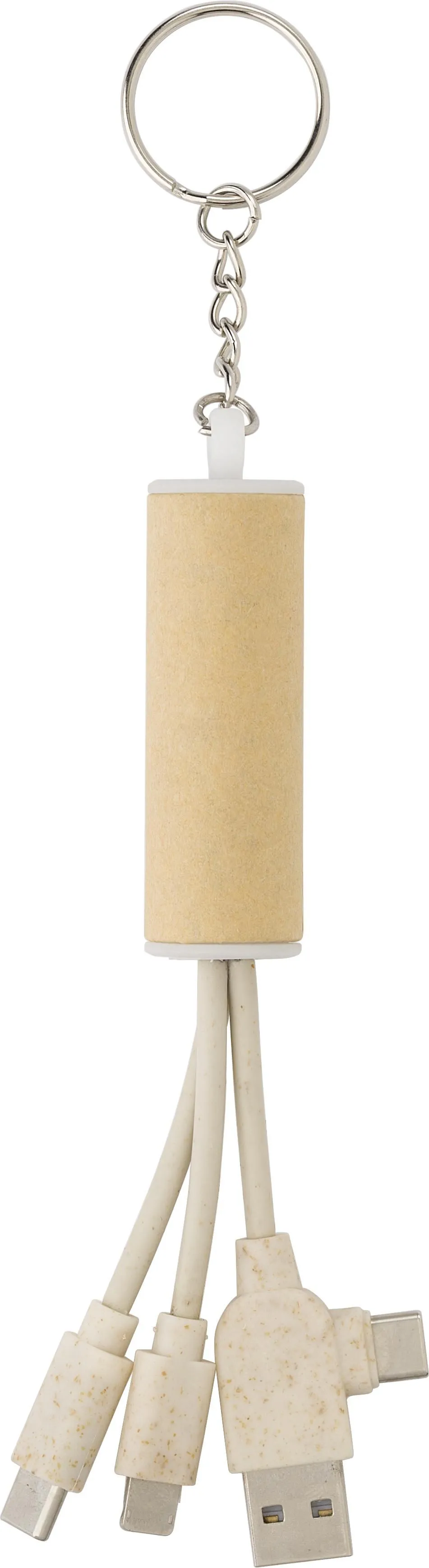 USB-oplader sleutelhanger Tyson bruin